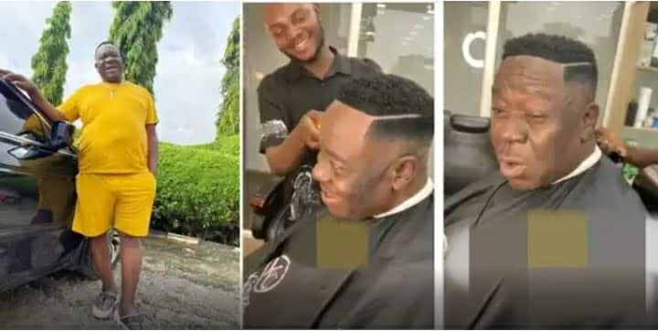 I don’t want to look young’ — Actor Mr Ibu replies barber, reveals what his desire