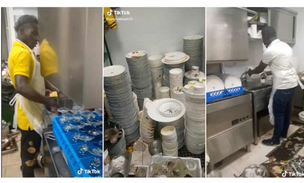 Viral Video Shows Moment Men Worked Hard Inside Kitchen in Dubai, Washing Plates