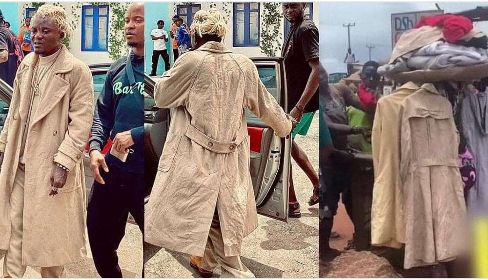 Man drags Portable for allegedly buying ‘expensive’ outfit from roadside stall, he reacts (Video)