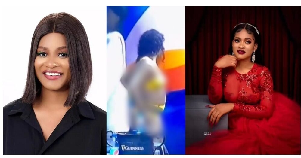 #BBNaija: “Is Phyna pregnant?” — Fans react to Phyna’s physical appearance at the pool party (video)