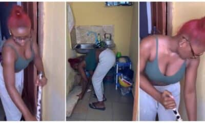 Your Faith Can Move ASUU": UNIBEN Student Visits Her Hostel, Cleans it During Strike, Video Stirs Reactions