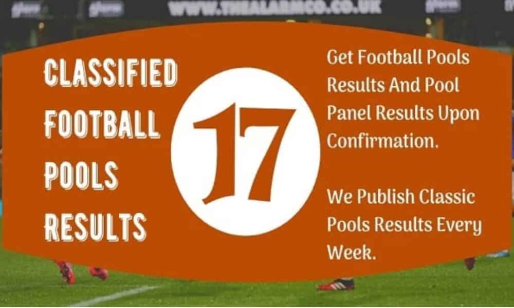 Pool result week 17 Saturday 29th October 2022 – Pool Agent and fixtures