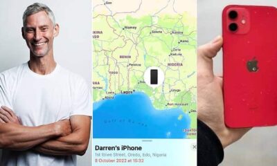 1 Month Later, Oyinbo Man Finds His Missing iPhone in Nigeria, Shares Evidence and Location