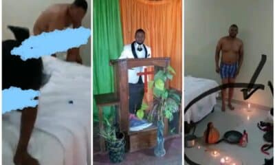 Watch As Husband Catches Pregnant Wife Sleeping With Pastor During Spiritual Cleansing [Video]