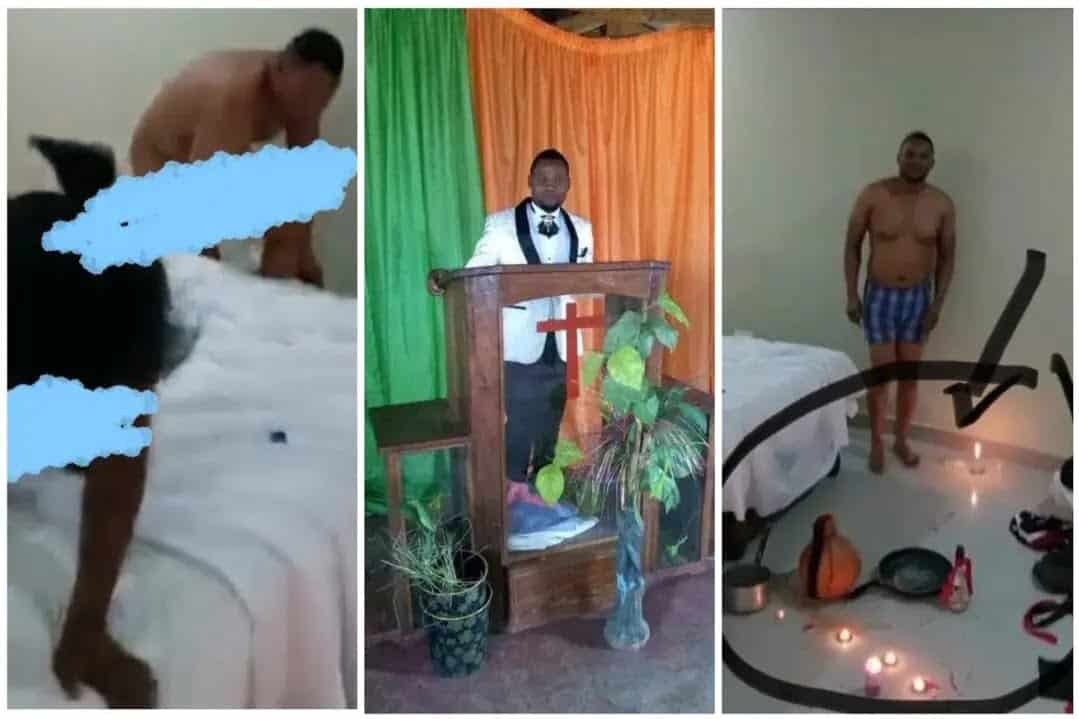 Watch As Husband Catches Pregnant Wife Sleeping With Pastor During Spiritual Cleansing [Video]