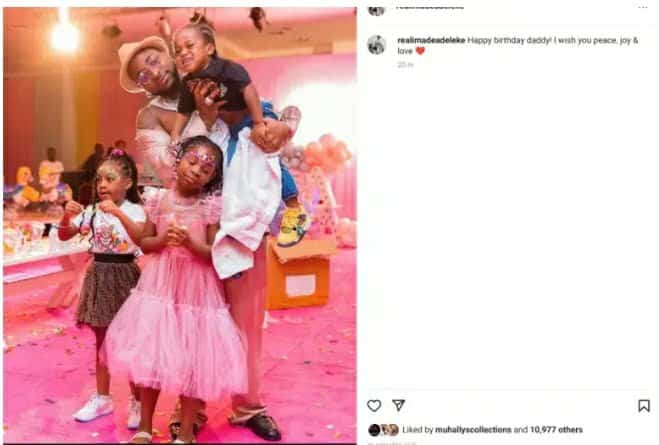 Davido’s first daughter, Imade whom he shares with babymama, Sophia Momodu has penned a short message to mark his 30th birthday today, November 21st, 2022, and also pay a tribute to her late brother, Ifeanyi Adeleke.