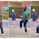 You froze her: Nigerian lady dances on the street oyinbo woman stops keep looking