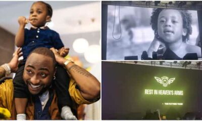 Emotional Moment Davido’s Late Son Ifeanyi Was Featured in Video of Celebs Who Died in 2022 at Asake’s Show