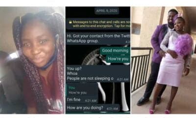 We Chatted By 4:20am": Lady Who Whatsapped a Man Secures His Heart As He Marries Her, Photos Emerge