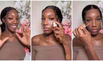 Paul Psquare's Girlfriend Shares Simple Makeup Tutorial, Internet Users React