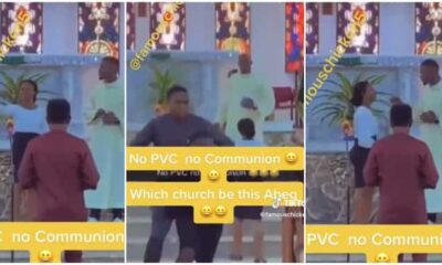 Priest Enforces "No PVC, No Communion" Rule in Church, Chases Erring Members away, Video Stirs Reactions