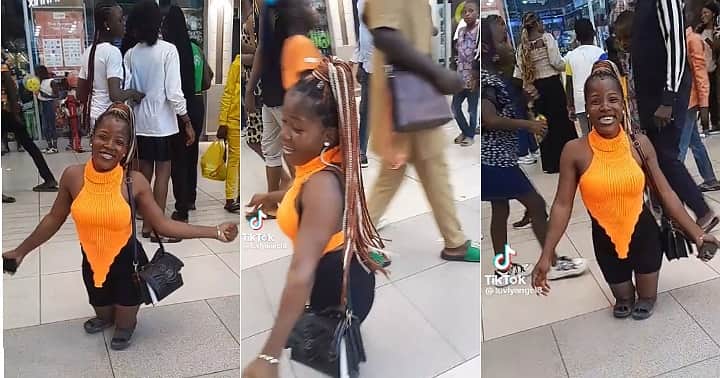 "She's So Beautiful": Lady With Small Stature Storms Mall, Creates Scene as People Stare in Viral Video