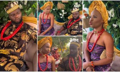 “This Marriage No Go Reach 2 Days”: Comedian Sabinus Weds Tomama, Fans Roll With Laughter