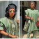 Asoebi Fashion: 2 Ladies Command Attention in Stylish Green Agbada Outfit, Netizens in Awe