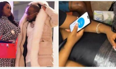 Davido’s Chioma Spotted Checking Menstrual Cycle Tracking App