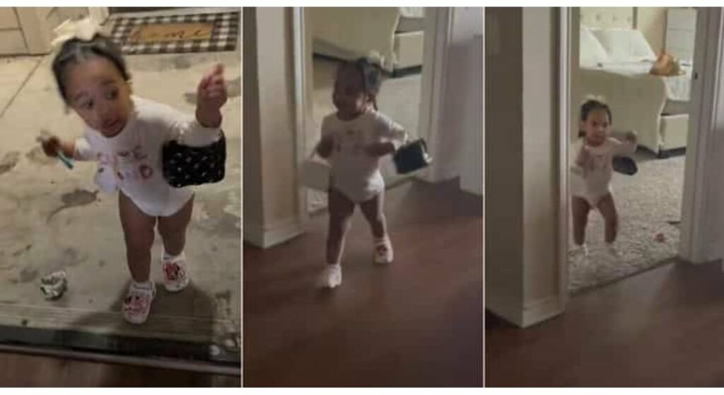 I'm leaving": Little girl carries her bags to leave mum's house, video trends