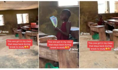 “I Will Help Her”: Emotional Video of Kid Who Always Stays Back at Break Time to Read in Class Stirs Reactions