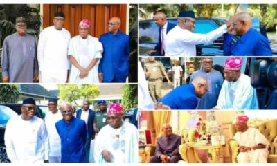 New Twist As Obasanjo Leads Powerful APC Chieftain to Meet Wike, See Photos