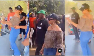 “She’s So Supportive”: Clip of Regina Daniel Thrilling the Crowd With Her Dance at Ned’s Campaign Rally Trends
