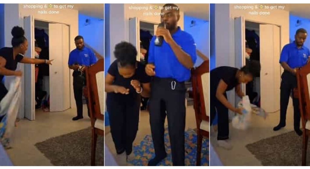 I Need to Change My Hair and Nails Nigerian Lady Treats Husband Like a King in Viral Video Hubby Snubs Her