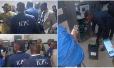 BREAKING: ICPC Bursts Popular Commercial Bank, Discovers N258m New Notes Hidden in Vault, Makes Arrests