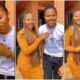 "Your Brother is Handsome": Lady Plays and Dances With Her Sibling Who Resembles Her, Video Goes Viral