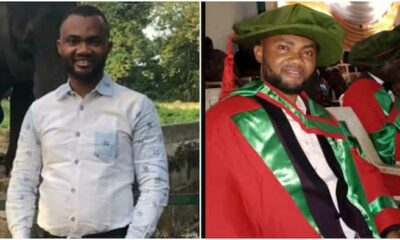 "I Pursued My Dreams": Nigerian Man Who Was an Apprentice at Alaba Market Bags PhD, His Photos Go Viral