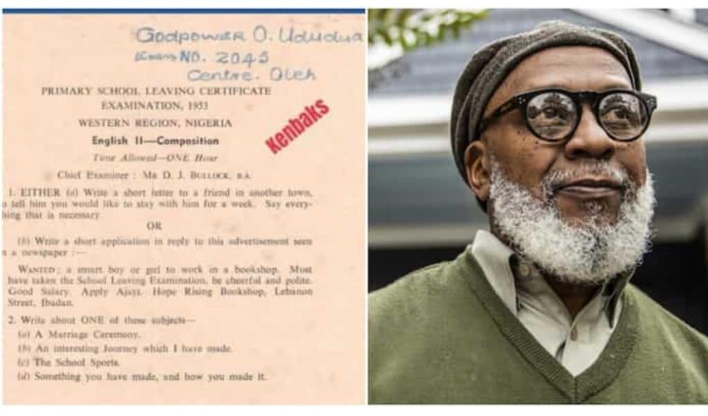Degree Holders May Not Answer it Nigerian Man Posts Standard 6 Exam Written in 1953 Photo Goes Viral