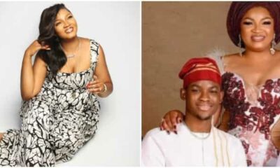 Started Having Kids at 19 Omotola Warms Hearts As She Flaunts Her Grown Son Enters His Car the 1st Time