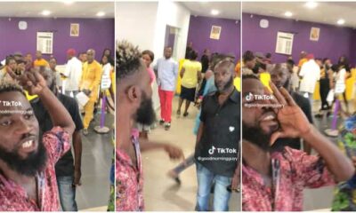 “Good Morning Everybody”: Man Shocks People Queuing for Naira Notes, Shouts Suddenly Inside Bank