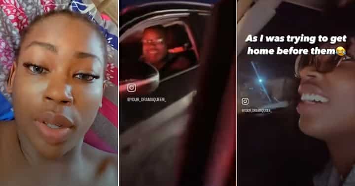 I Was Rushing to Get Home Nigerian Lady Bumps into Mum and Dad in Lagos Traffic Video Trends