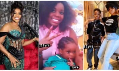 “You Didn’t Age at All”: Wizkid’s 1st Baby Mama Jumps on 10 Year Challenge With Their Son, Shares Old Photo