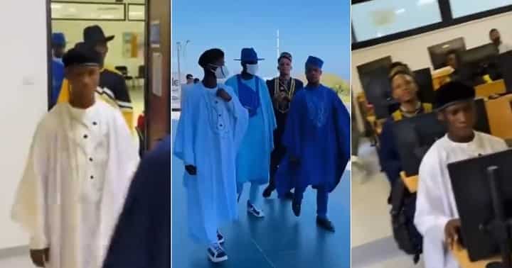 Sons of Pablo": Video as Happie Boys Storm Lecture Room in Cyprus Dressed in Agbada, People React