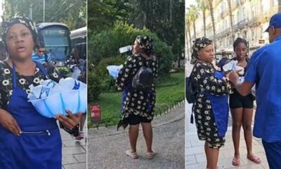 "Make una leave her" Nigerian woman hawks bottle water after relocating to Europe